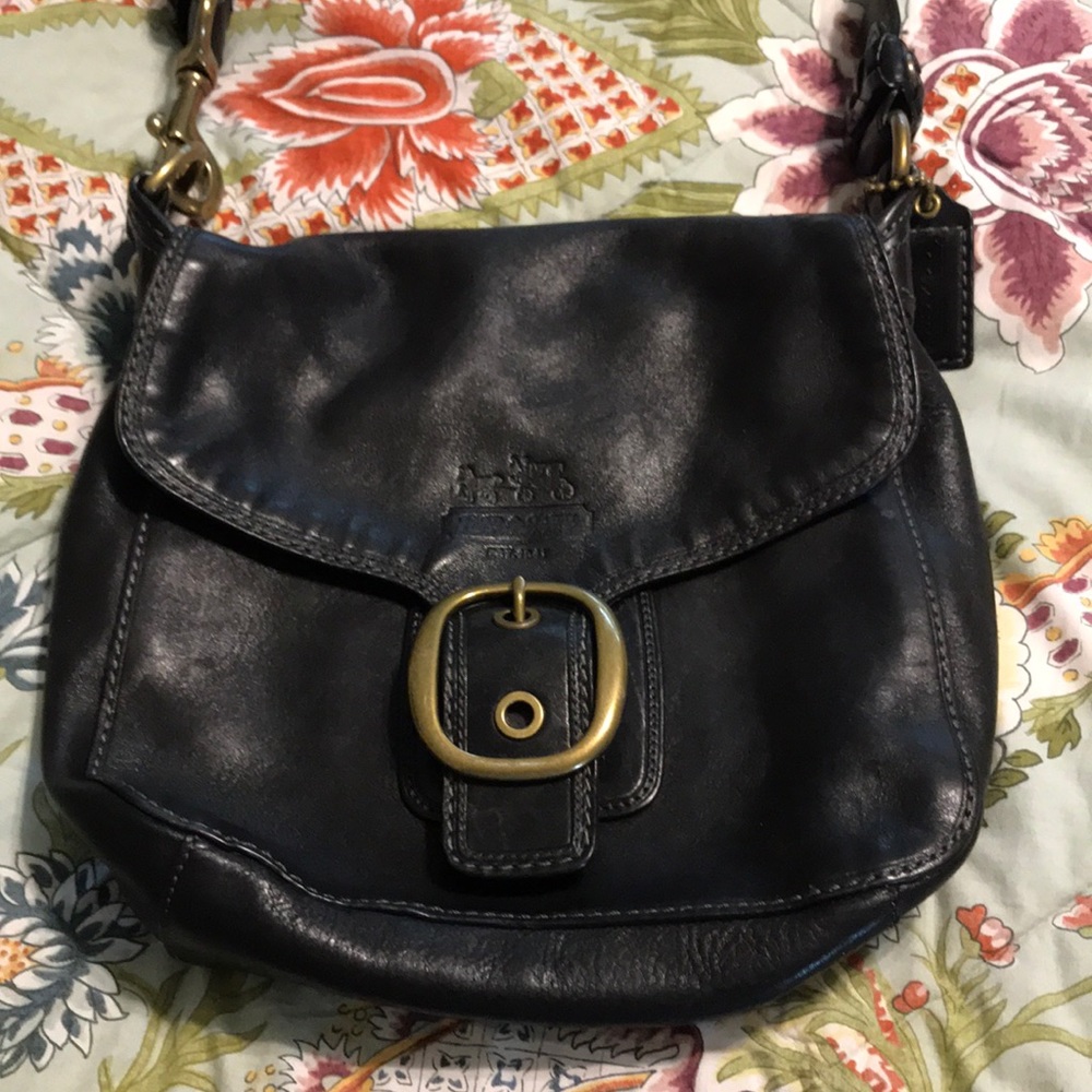 Leather Coach Hand Bag